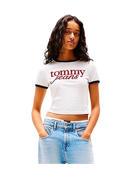 Tommy Jeans - Camiseta Ringer Con Logo