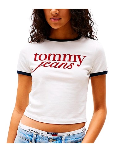 Tommy Jeans - Camiseta Ringer Con Logo