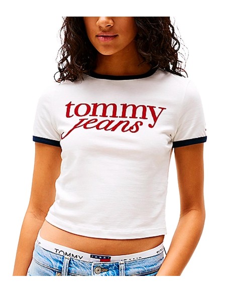 Tommy Jeans - Camiseta Ringer Con Logo