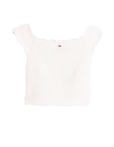 Tommy Hilfiger - Top De Corte Slim Con Diseño Fruncido