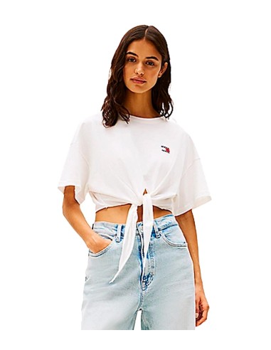 Tommy Jeans - Camiseta Anudada Con Logo
