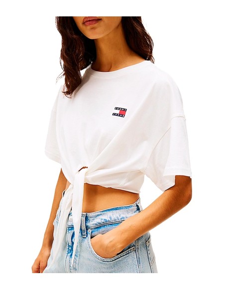 Tommy Jeans - Camiseta Anudada Con Logo