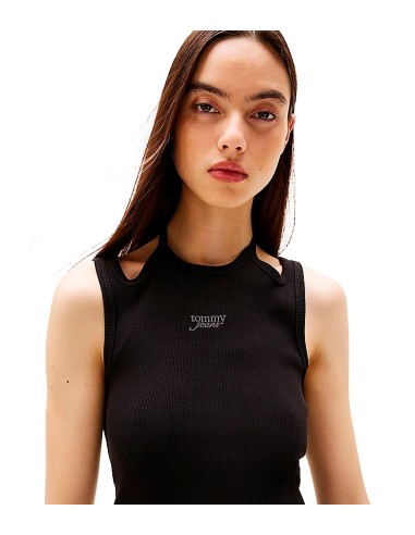 Tommy Jeans - Camiseta Sin Mangas Con Cuello Halter