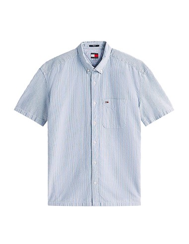 Tommy Jeans - Camisa A Rayas Con Logo