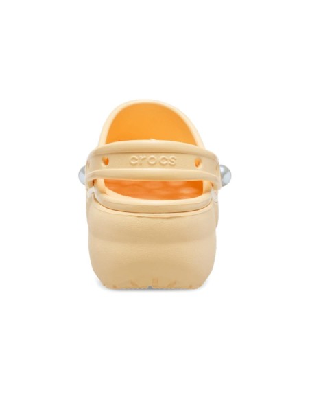 Crocs - Zuecos Classic Platform Pearl Clog