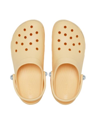 Crocs - Zuecos Classic Platform Pearl Clog