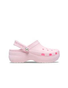 Crocs - Zuecos Classic Platform Pearl Clog