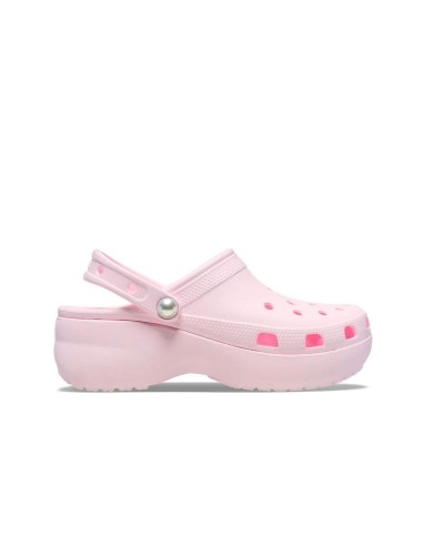 Crocs - Zuecos Classic Platform Pearl Clog