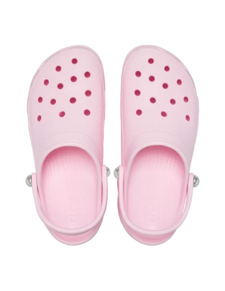 Crocs - Zuecos Classic Platform Pearl Clog