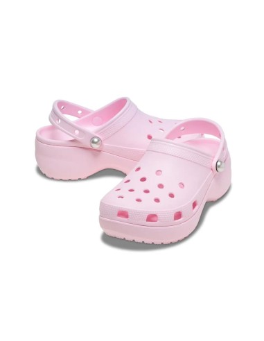 Crocs - Zuecos Classic Platform Pearl Clog