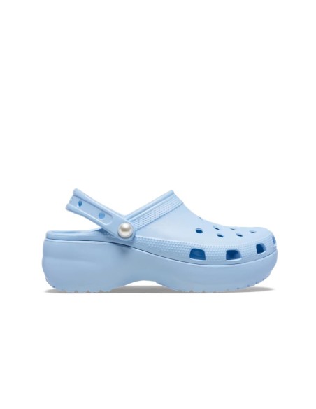 Crocs - Zuecos Classic Platform Pearl Clog