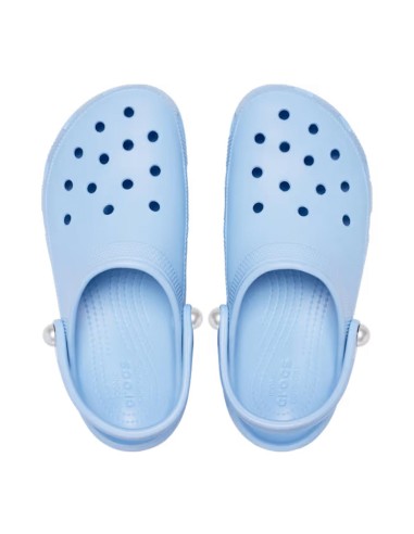 Crocs - Zuecos Classic Platform Pearl Clog
