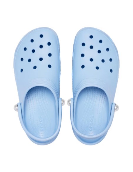 Crocs - Zuecos Classic Platform Pearl Clog