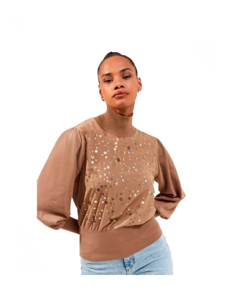 French Connection - Jersey Mujer Marrón