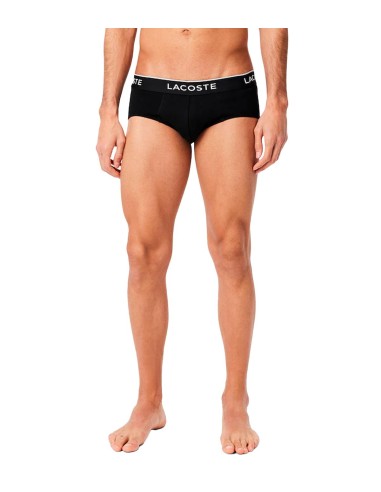 Lacoste - Calzoncillos De Slips Pack De 3 Con Logotipo