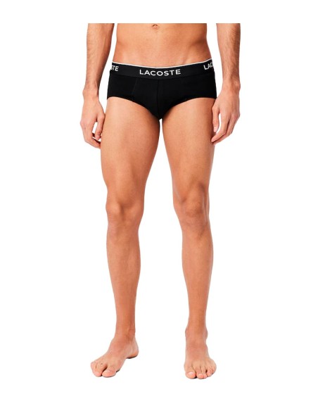 Lacoste - Calzoncillos De Slips Pack De 3 Con Logotipo
