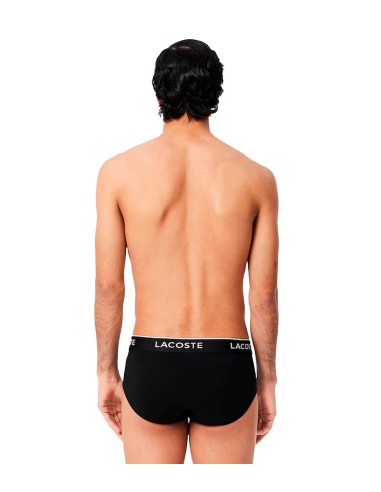 Lacoste - Calzoncillos De Slips Pack De 3 Con Logotipo