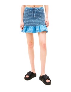 Tommy Jeans - Minifalda de Chambray Slim Fit