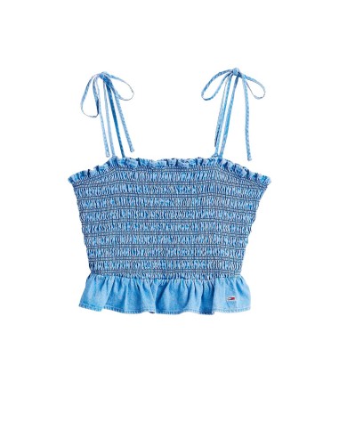 Tommy Jeans - Top Chambray con Tirantes