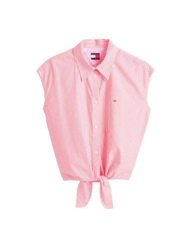 Tommy Jeans - Camisa Corta en Popelina