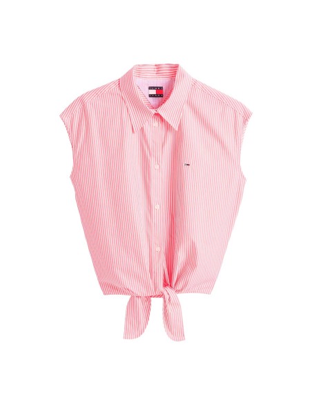 Tommy Jeans - Camisa Corta en Popelina