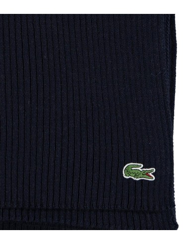 Lacoste - Pañuelo Hombre Azul - Lana Acanalada