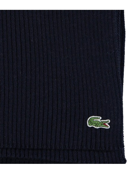 Lacoste - Pañuelo Hombre Azul - Lana Acanalada