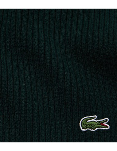 Lacoste - Pañuelo Hombre Verde - Lana Acanalada