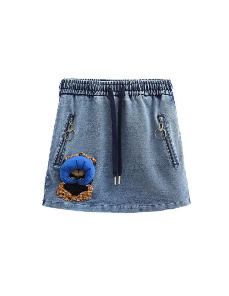Mod Wave Movement - Falda Mike Teddy Denim