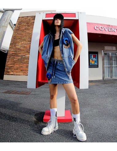 Mod Wave Movement - Falda Mike Teddy Denim