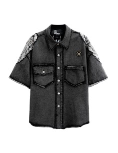 Mod Wave Movement - Camisa Wings Denim