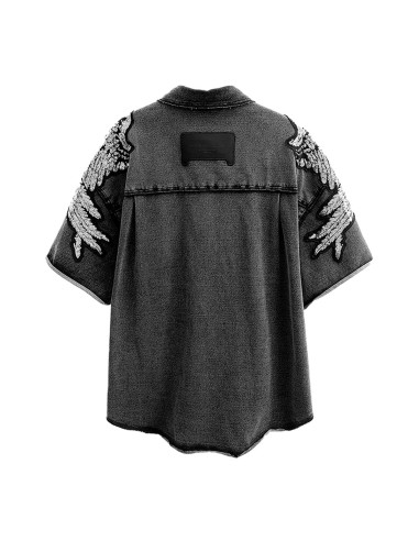 Mod Wave Movement - Camisa Wings Denim