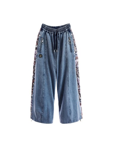 Mod Wave Movement - Pantalón Teddy Print Denim