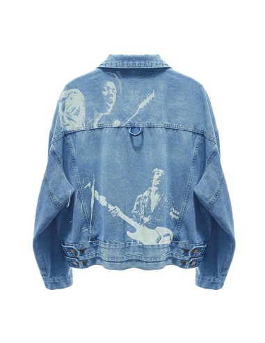 Mod Wave Movement - Chaqueta Denim Print