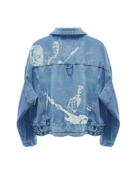 Mod Wave Movement - Chaqueta Denim Print