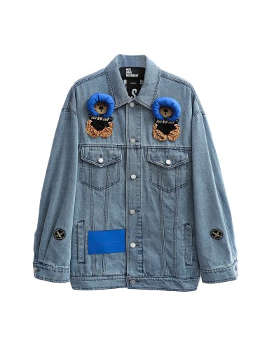 Mod Wave Movement - Chaqueta Teddy Denim