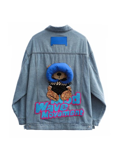 Mod Wave Movement - Chaqueta Teddy Denim