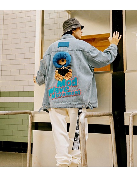 Mod Wave Movement - Chaqueta Teddy Denim
