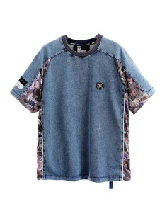 Mod Wave Movement - Camiseta Teddy Print Denim