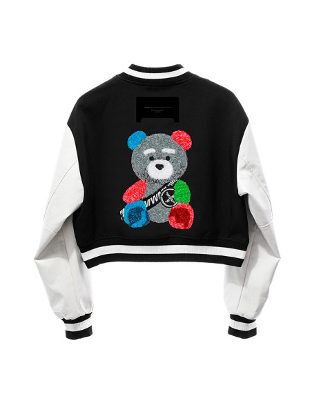 Mod Wave Movement - Chaqueta Bomber Cropped Teddy Capsule