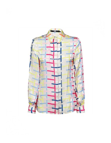 Karl Lagerfeld - Camisa Checked Silk