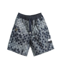 Mod Wave Movement - Pantalón Corto Checked Denim