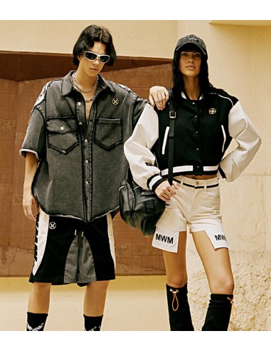 Mod Wave Movement - Pantalones Cortos Motorbike Inspired Shorts