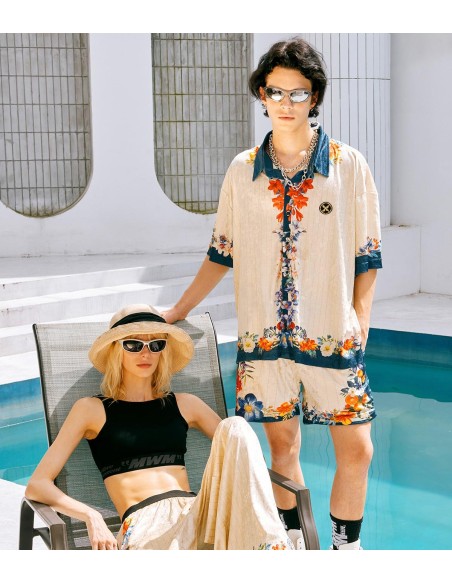 Mod Wave Movement - Camisa Floral S/S