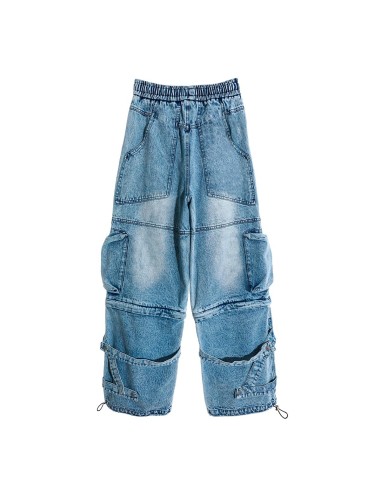 Mod Wave Movement - Pantalón Denim Multibolsillos