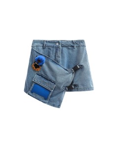 Mod Wave Movement - Falda Denim Teddy