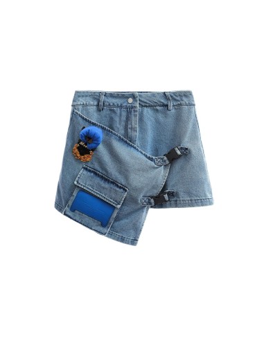 Mod Wave Movement - Falda Denim Teddy