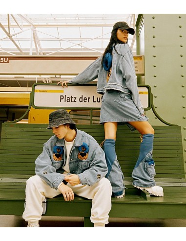 Mod Wave Movement - Falda Denim Teddy