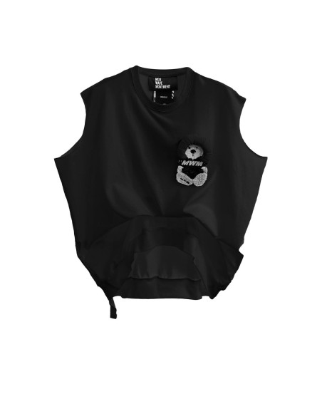 Mod Wave Movement - Crop Top Teddy