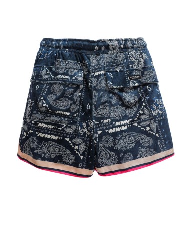 Mod Wave Movement - Pantalón Corto Bandana Print